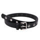 Eyelet Grommet Studded Waist Belt 25mm Wide PU Leather Waistband With Adjustable Alloy Buckle For Ladies Jean Trouser Girls Dresses Casual & Formal Wear - Large- (34" - 38")
